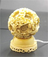 Good antique Chinese ivory puzzle ball