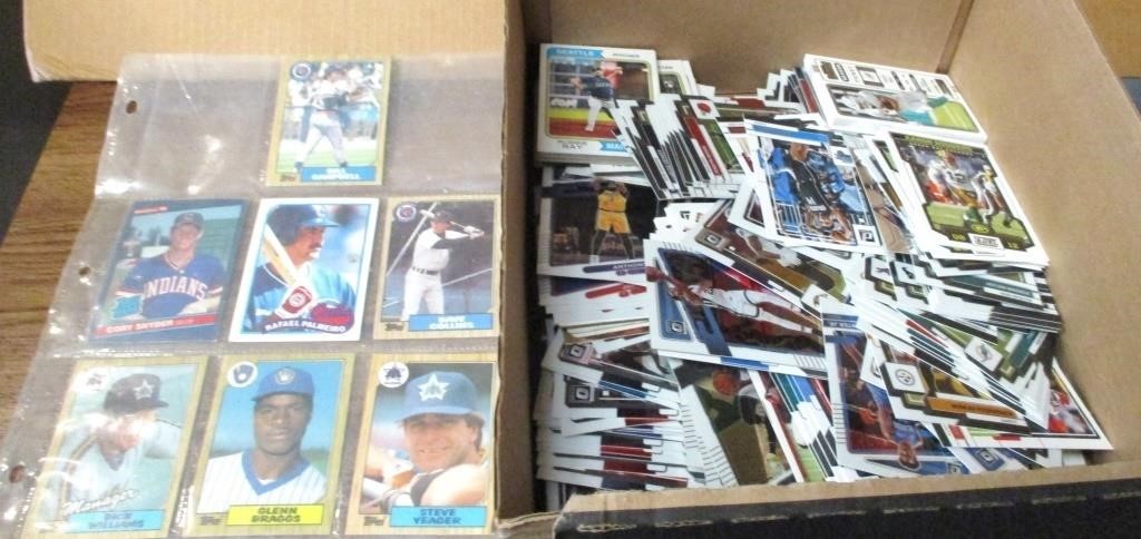 Box of Misc Sports Collectors Cards