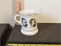 vtg porcelain shaving mug ( different faces)