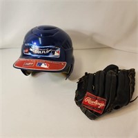 Rawlins Baseball Helmet & Glove
