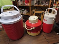 (3)Cooler jugs.