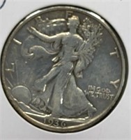 Of) 1936-D walking liberty half dollar condition