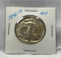 Of) 1941-D walking liberty half dollar condition