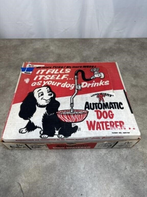 Vintage Little Giant automatic dog waterer with