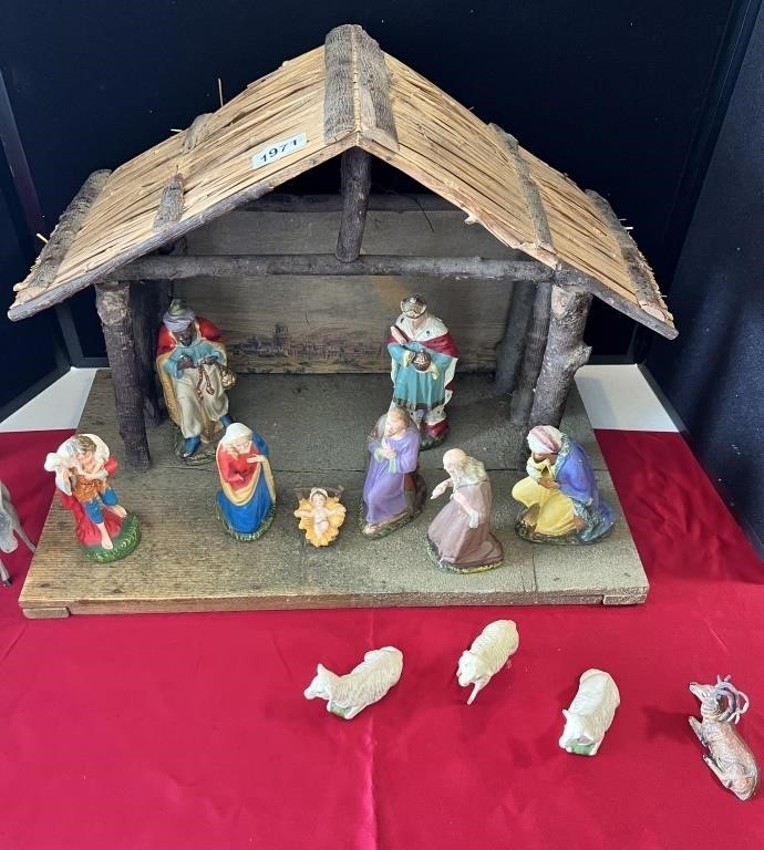 Vintage Nativity Set.