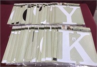 New 12 Inch Metal Letters, 32 Count
