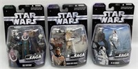 (3) 2006 Star Wars Saga Collection Action Figure