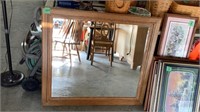 Mirror w/wooden trim
3 ft 6 in x 3 ft 1 3/4 in