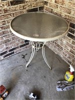 Wrought Iron Drink Table (24 " Dia)