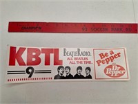 KBTL BeatleRadio Dr. Pepper Vintage Bumper Sticker