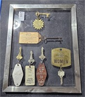 Framed Keys w/ Motel Tags