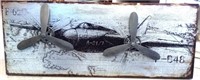 Airplane Wall Decor, Has 2 Propellers