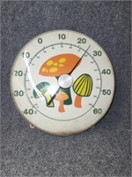 Vintage Happy Mushroom Thermometer