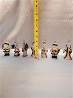 SET OF 8 ELDRETH POTTERY ORNAMENTS GREAT