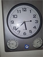 WEATHER STATION WALL CLOCK