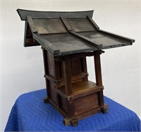 Japanese architectural shrine 24"l x 19”w x 27”h