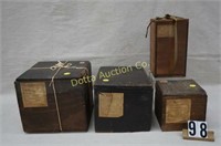 (4) VINTAGE JAPANESE SHIPPING BOXES:
