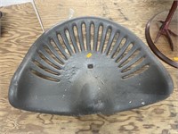 Vintage implement cast iron seat
