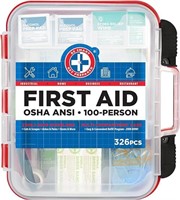 Be Smart Get Prepared First Aid Kit Hard Red Case