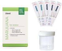 (5-Test Strips + Cup) THC Home Tests for 50 ng/mL