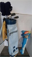 Golf Clubs(Wilson) w/Bag/Shoes & Child's Golf Set