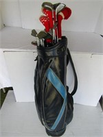 Golf Clubs w/Bag-Taylormade, Spalding & more