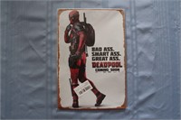 Retro Tin Sign: Deadpool Movie Poster