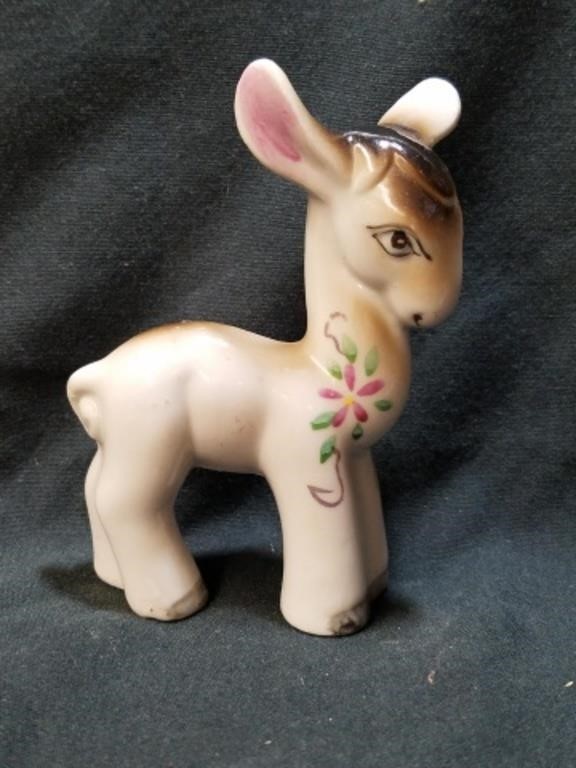 Donkey/Burro Porcelain Figurine, Made in Occupied