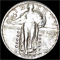 1930 Standing Liberty Quarter NEARLY UNCIRCULATED