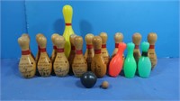 Wooden Mini Bowling Pins "Landedeers"