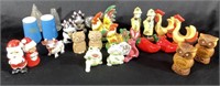 LOT OF SALT AND PEPPER SHAKERS