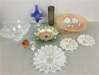 Group of assorted art glass, etc. including Jack-