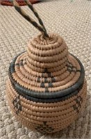Small African Basket with Cover