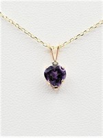 10kt. Yellow Gold 5.8mm x 6mm Natural Amethyst