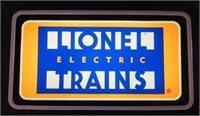 Lionel electric train lighted sign. Measures: