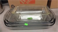 GROUP OF 4 GLASS BAKING DISHES