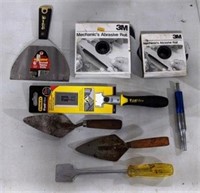 Trowels, Chisel, Abrasive Roll & More