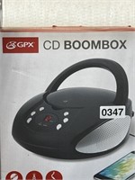 GPX CD BOOMBOX RETAIL $30