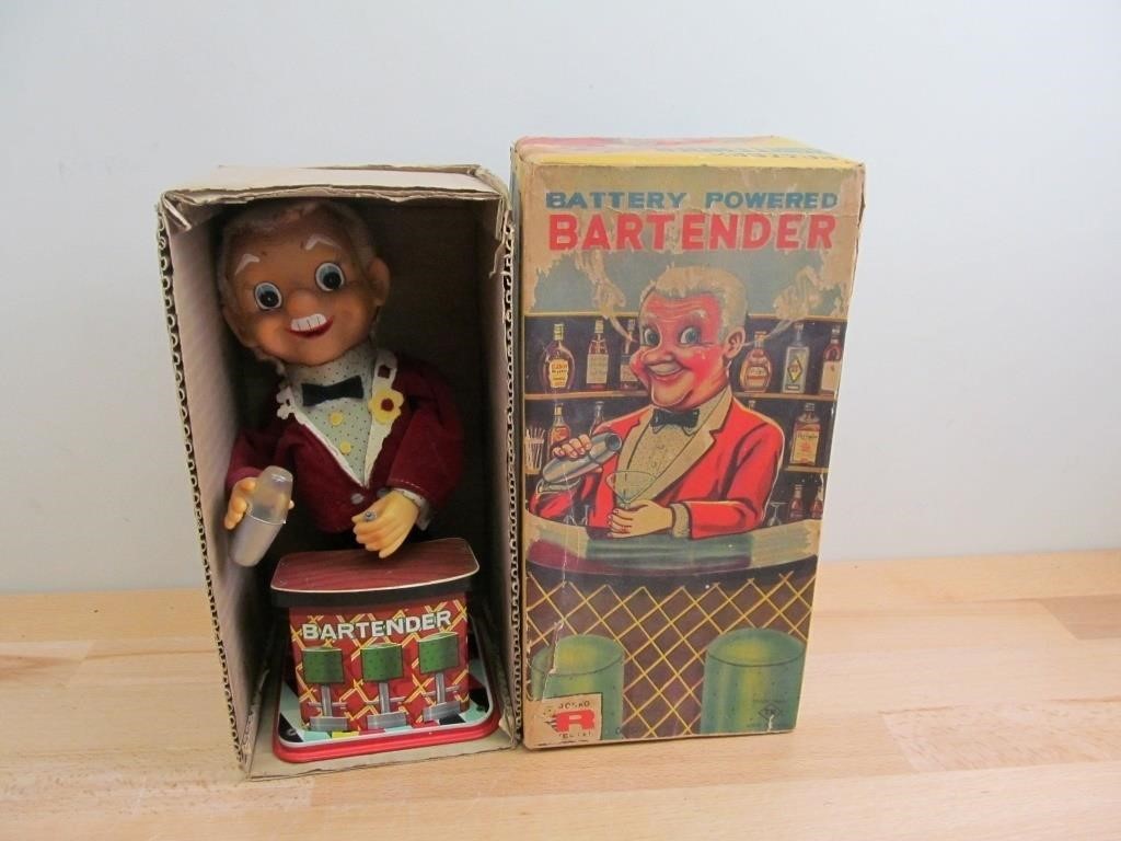 Rosko Vintage Toy Bartender Battery Op