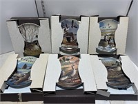 Bradford Exchange collector plates in boxes: Geese