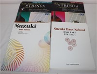 12 Bass & Double Bass Lesson Books: Suzuki &