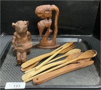 Somerville Carved Wooden Art, Wooden Utensils.