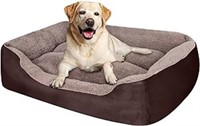 PUPPBUDD Dog Beds for Medium Dogs, Rectangle Washa