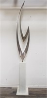 Curtis Jere Flame stainless steel sculpture