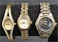 3 Women's Watches - Timex,  Aspen, Relic