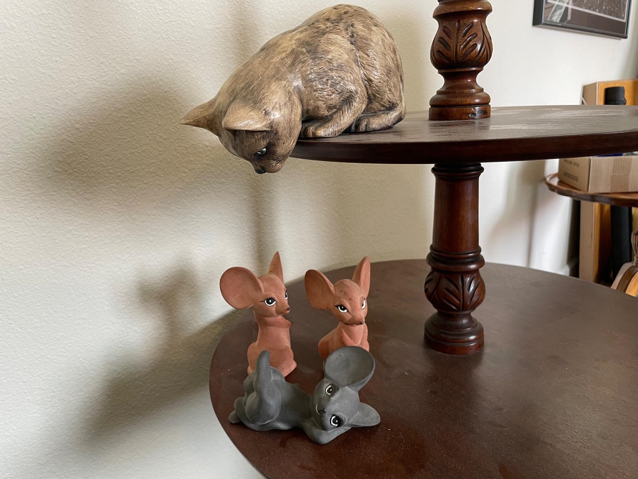Cat & Mouse Figurines