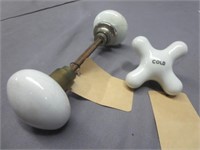 Vintage Porcelain Door & Faucet Knobs