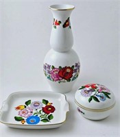 "Kalocsa" Porcelain Lot