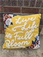 New 18x18in. Spring Throw Pillow