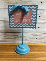 WELCOME TO THE GARDEN SIGN